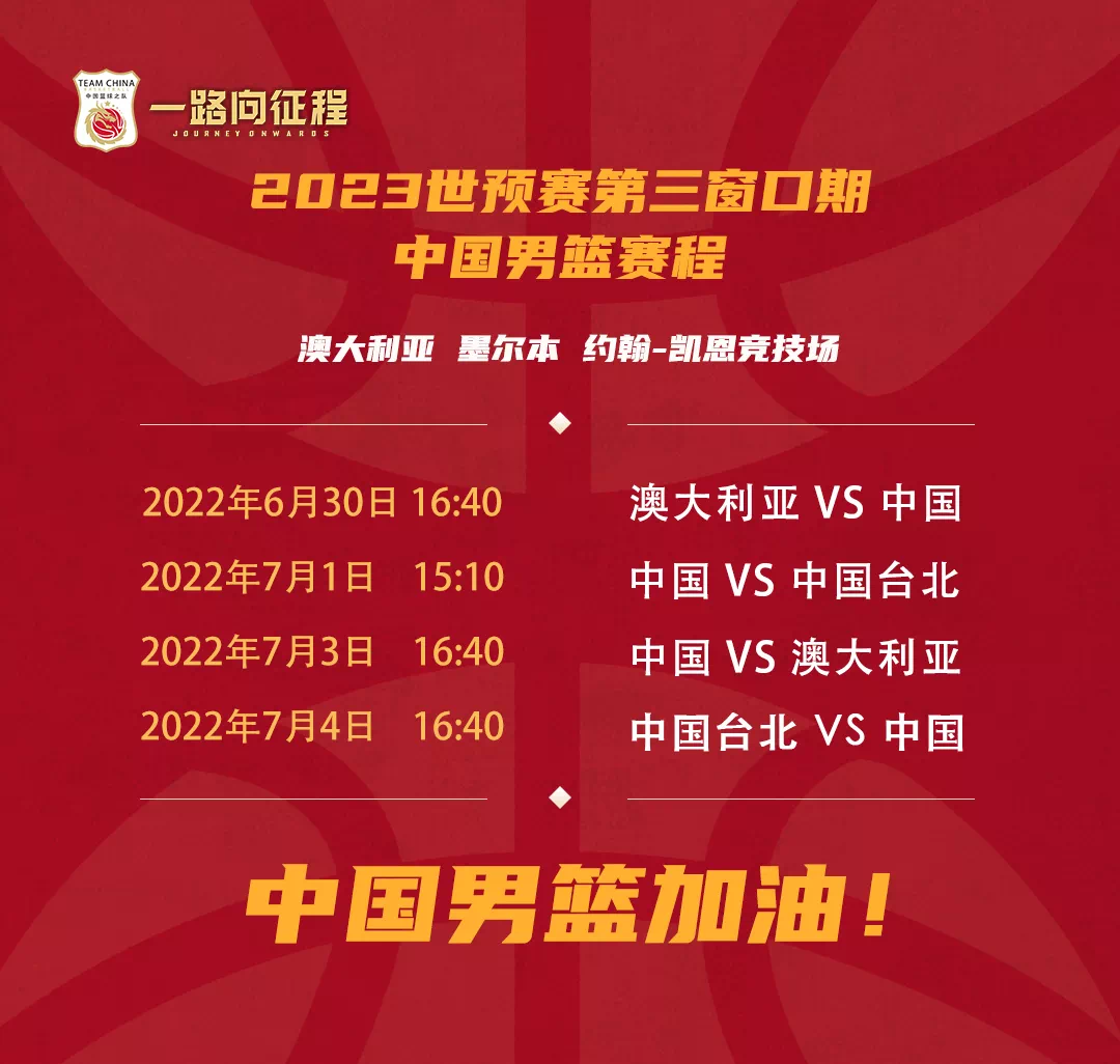憾负澳大利亚中国男篮开启世预赛、亚洲杯征程