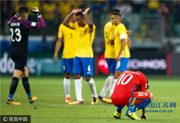 世预赛智利遭巴西横扫无缘世界杯